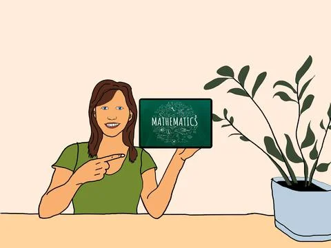 Math theory and mathematical formula equation and model or graph doodle Stock Illustration