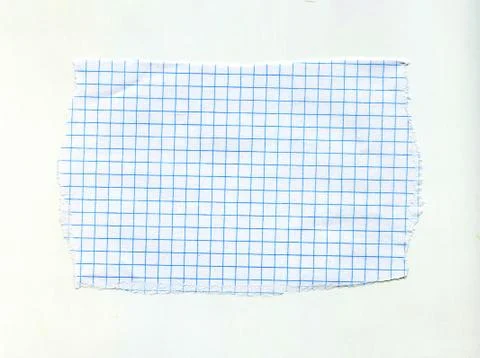 Math torn paper isolated on white background Stock Photos