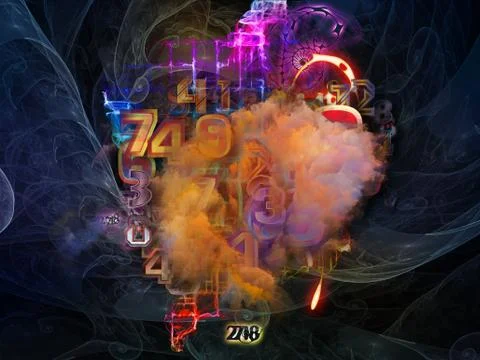 Math Visualization Backdrop イラスト素材
