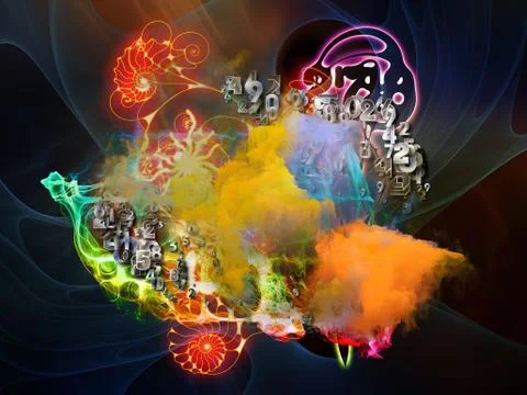 Math Visualization Backdrop イラスト素材