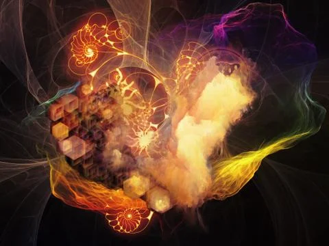 Math Visualization Backdrop Illustrazione stock