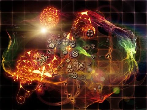 Math Visualization Background Stock Illustration