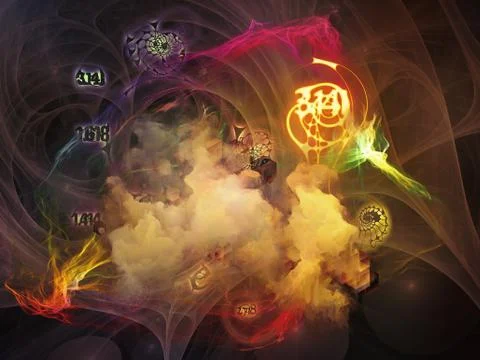 Math Visualization Background イラスト素材