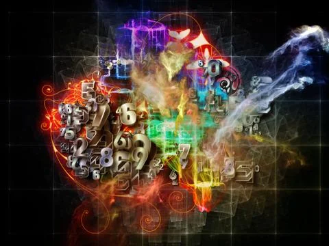 Math Visualization Background Illustration