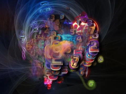 Math Visualization Background Stock Illustration