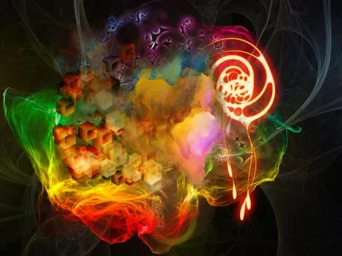 Math Visualization Background Illustrazione stock