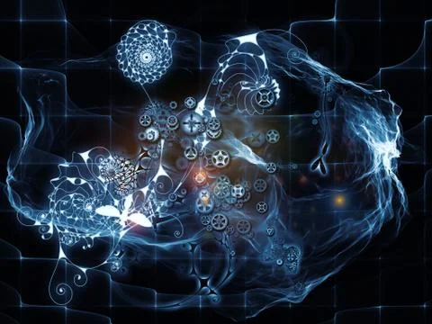 Math Visualization Composition Stock Illustration