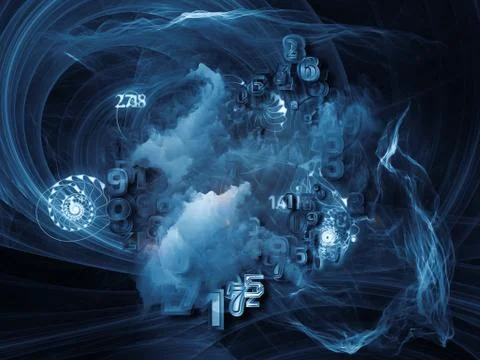 Math Visualization Composition Stock Illustration