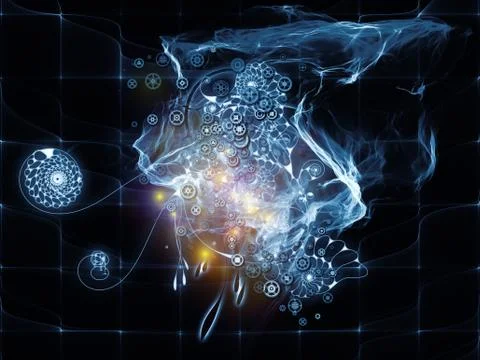 Math Visualization Composition 스톡 일러스트