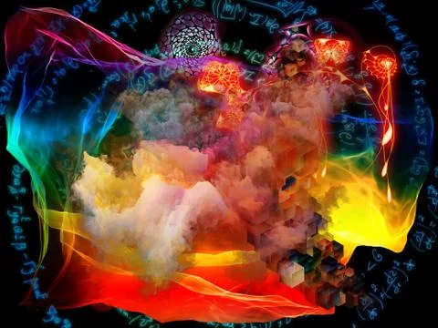 Math Visualization Design 스톡 일러스트