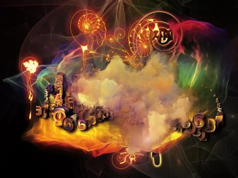 Math Visualization Design Stock Illustration