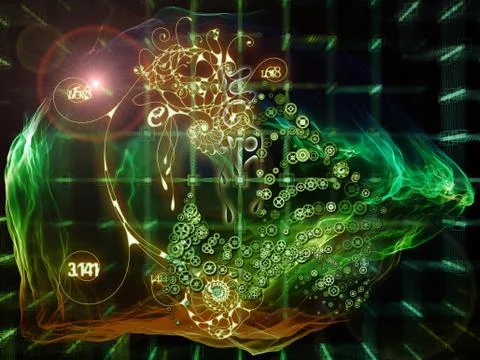 Math Visualization Design Stock Illustration