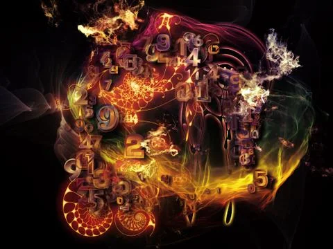 Math Visualization Design Stock Illustration