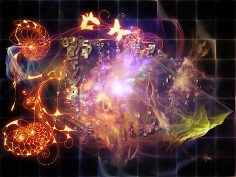 Math Visualization Energy Illustrazione stock