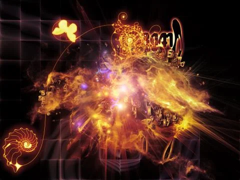 Math Visualization Metaphor Stock Illustration