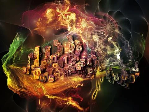 Math Visualization Metaphor Illustrazione stock