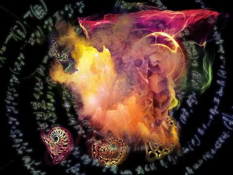 Math Visualization Technologies Stock Illustration