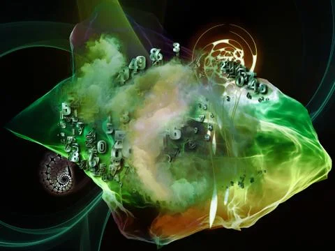 Math Visualization Technologies Illustrazione stock