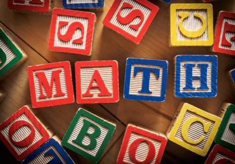 Math word Stock Photos