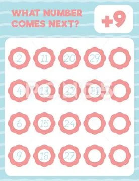 Math Worksheet Practice Print Page What Number Comes Next Count And