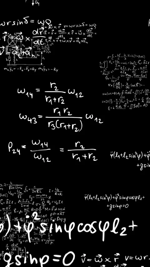 Math zooming formula think Video stock 280212627