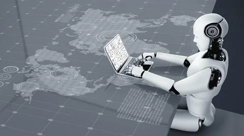 Mathematic equations and modish formula on computer screen Illustrazione stock