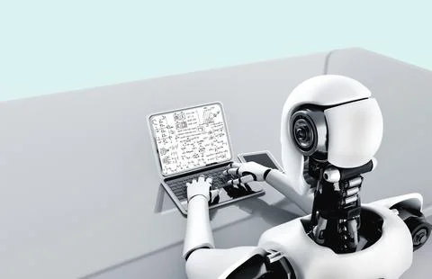 Mathematic equations and modish formula on computer screen Stock Photos