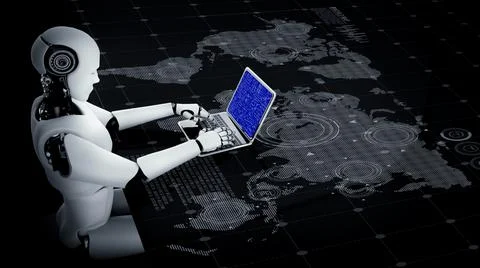 Mathematic equations and modish formula on computer screen 스톡 사진