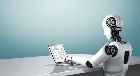 Mathematic equations and modish formula on computer screen 스톡 사진