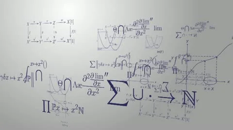 Mathematic equations Video stock 20064951