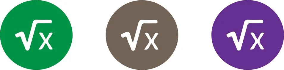 Mathematic icon isolated on background Stock Illustration