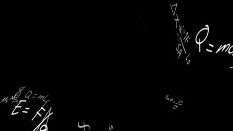 Mathematic, technology overly black background screen video effect Stock Footage 273277064