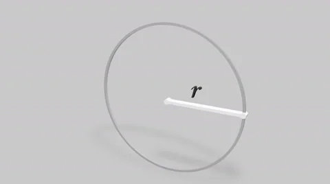 Mathematical animation, What is Pi. Stock Footage 64125656