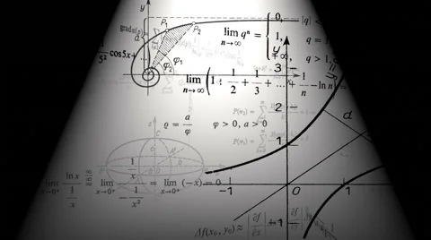 Mathematical background. Stock Footage 42144006