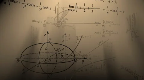 Mathematical background. Stock Footage 42178290