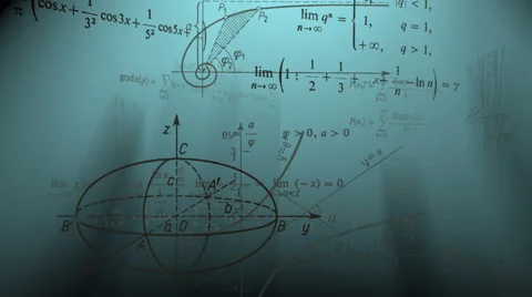 Mathematical background. Stock Footage 42178374