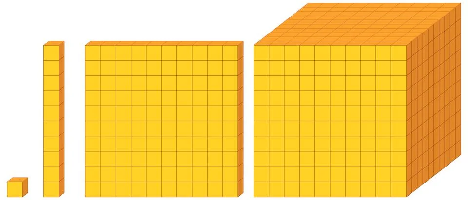 Mathematical Blocks for Learning Concepts Stock Illustration