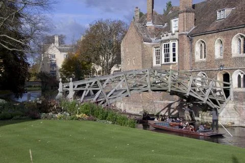 Mathematical bridge, Cambridge. 스톡 사진