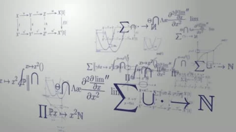 Mathematical concepts Video stock 20063458