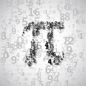 The mathematical constant Pi Stock Illustration