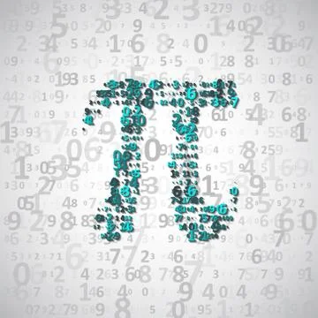 The mathematical constant Pi Stock Illustration