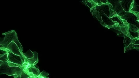 Mathematical constructions. old computer style. green holographic series. place Video stock 86283706