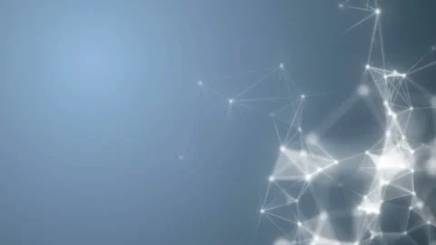 Mathematical crystal.Particle coupling. Abstract digital background. . Seamless Stock Footage 101889741