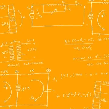 Mathematical engineering background Stock Illustration