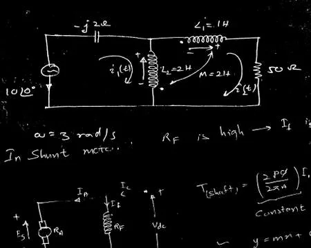 Mathematical engineering background Stock Illustration