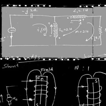 Mathematical engineering background イラスト素材