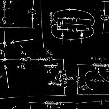 Mathematical engineering background Stock Illustration