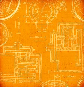 Mathematical engineering background Stock Illustration