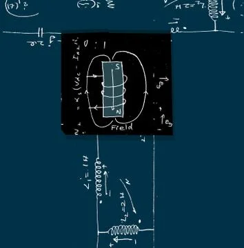 Mathematical engineering background イラスト素材