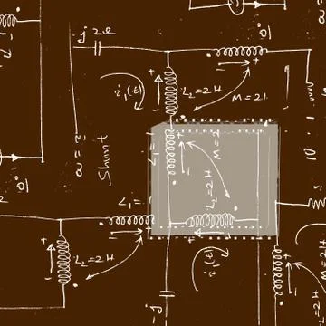 Mathematical engineering background イラスト素材